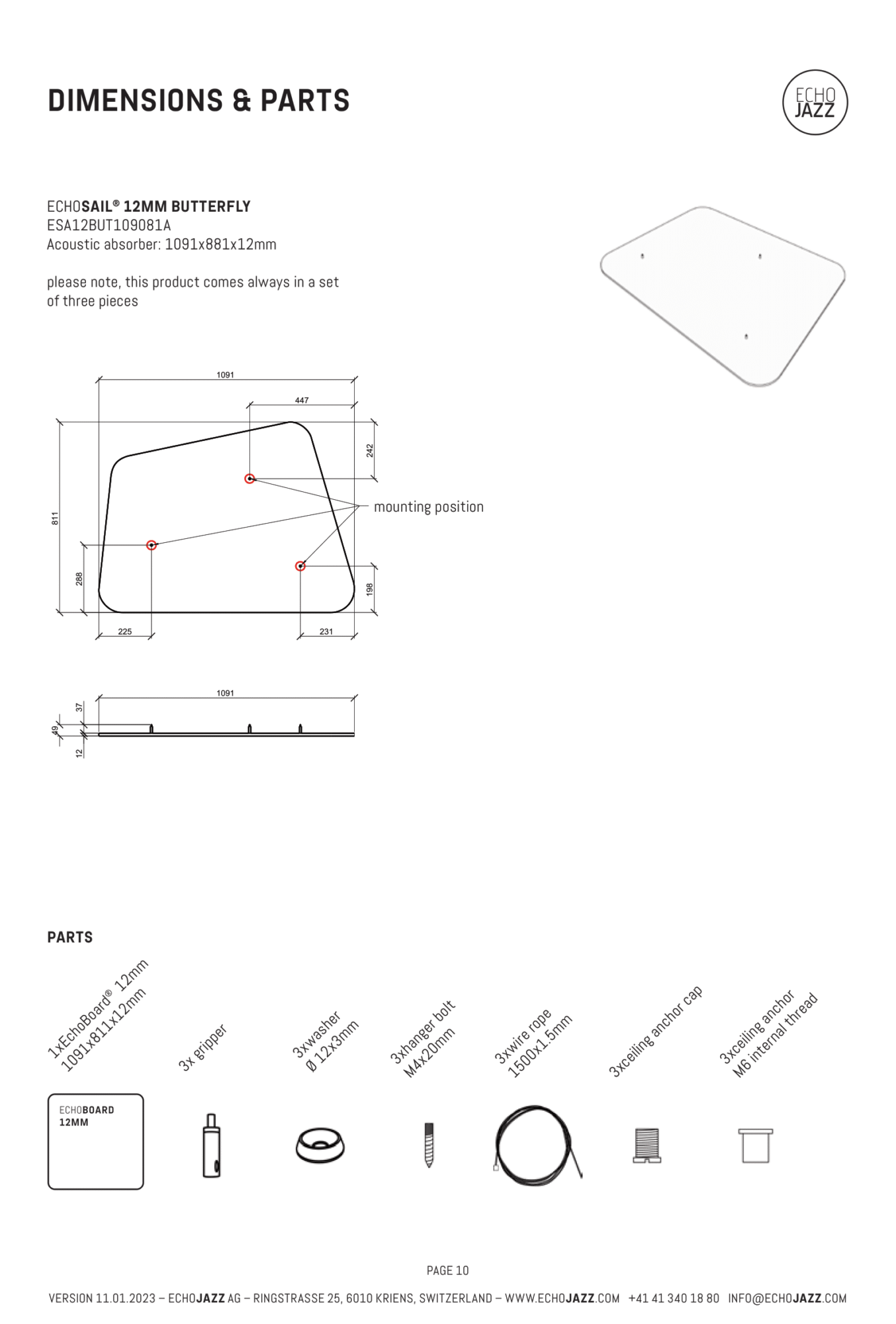 20230111_ECHOJAZZ_Datasheet_EchoSail_12mm_EN-10 20230111_ECHOJAZZ_Datasheet_EchoSail_12mm_EN-10