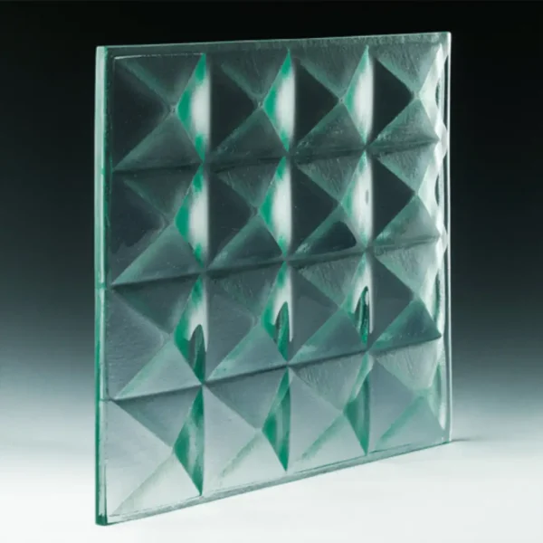 Pyramid Petite Clear Textured Glass