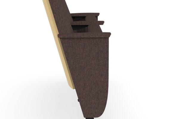 10-P10-Auditorium-Chair-with-brown-upholstered-Harp-shaped-end-panel-for-performing-arts-venues-and-theaters